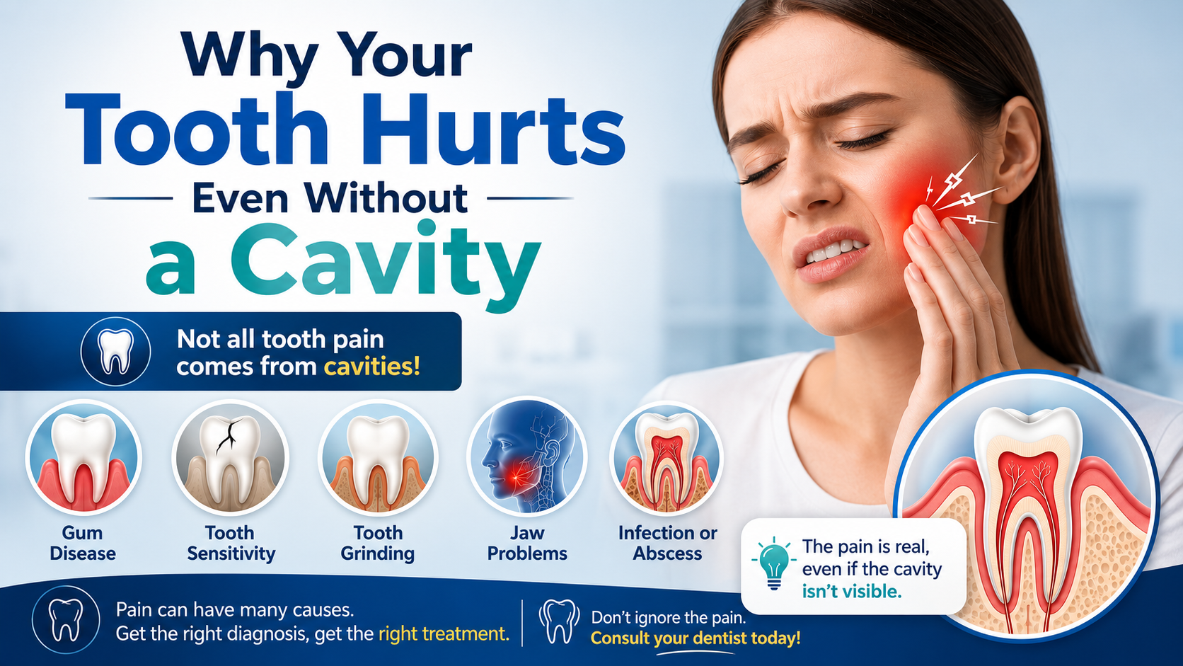 Why Your Tooth Hurts Even Without a Cavity rama dental clinic Lucknow